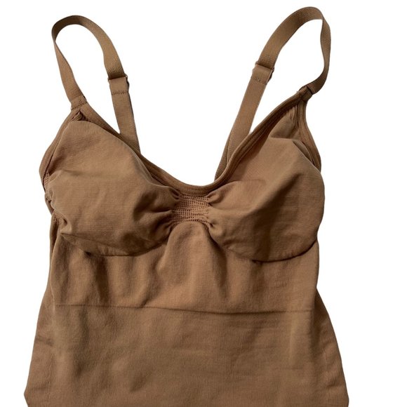 SKIMS Sculpting Bodysuit Mid Thigh Open Gusset NEW Shapewear Sienna S/M - Picture 4 of 12